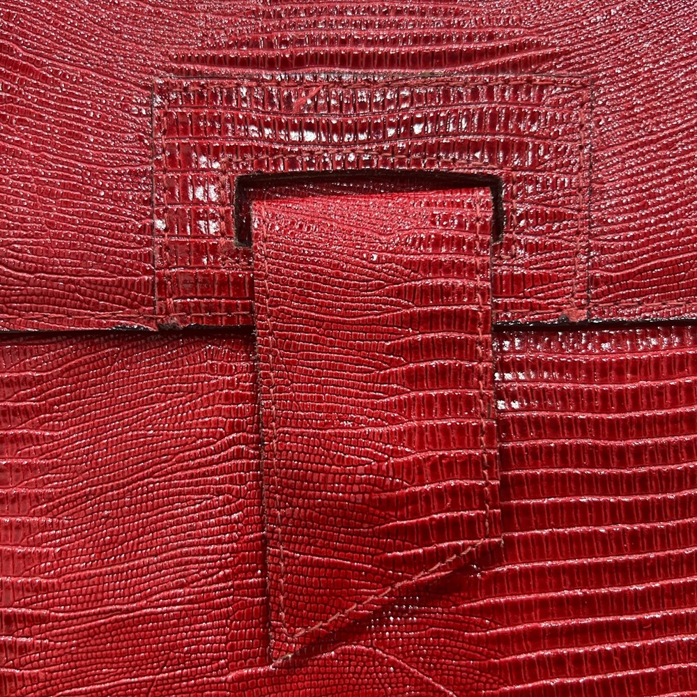 Python Embossed Vintage Clutch - image 2